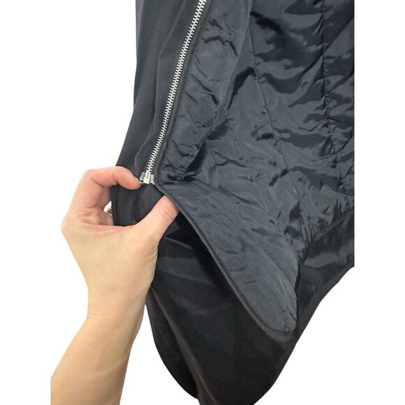 AMR Long Trench Coat Women’s 10R Black Thinsulate Pockets Lined Outdoor - Picture 8 of 10